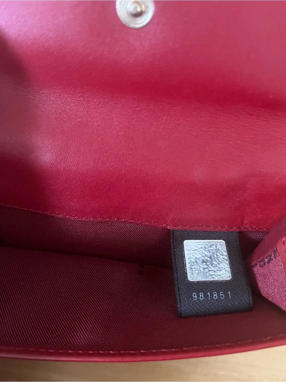 Fendi FF Logo Red Leather compact Wallet with Gold Logo Buckle